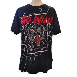 Switch Remarkable Go Wild Warewolf Graphic Tee Black T-Shirt Adult Mens L JJ3254